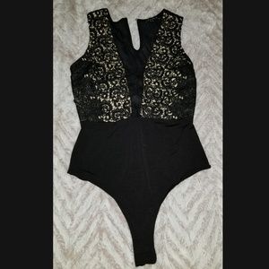 Lace mesh bodysuit